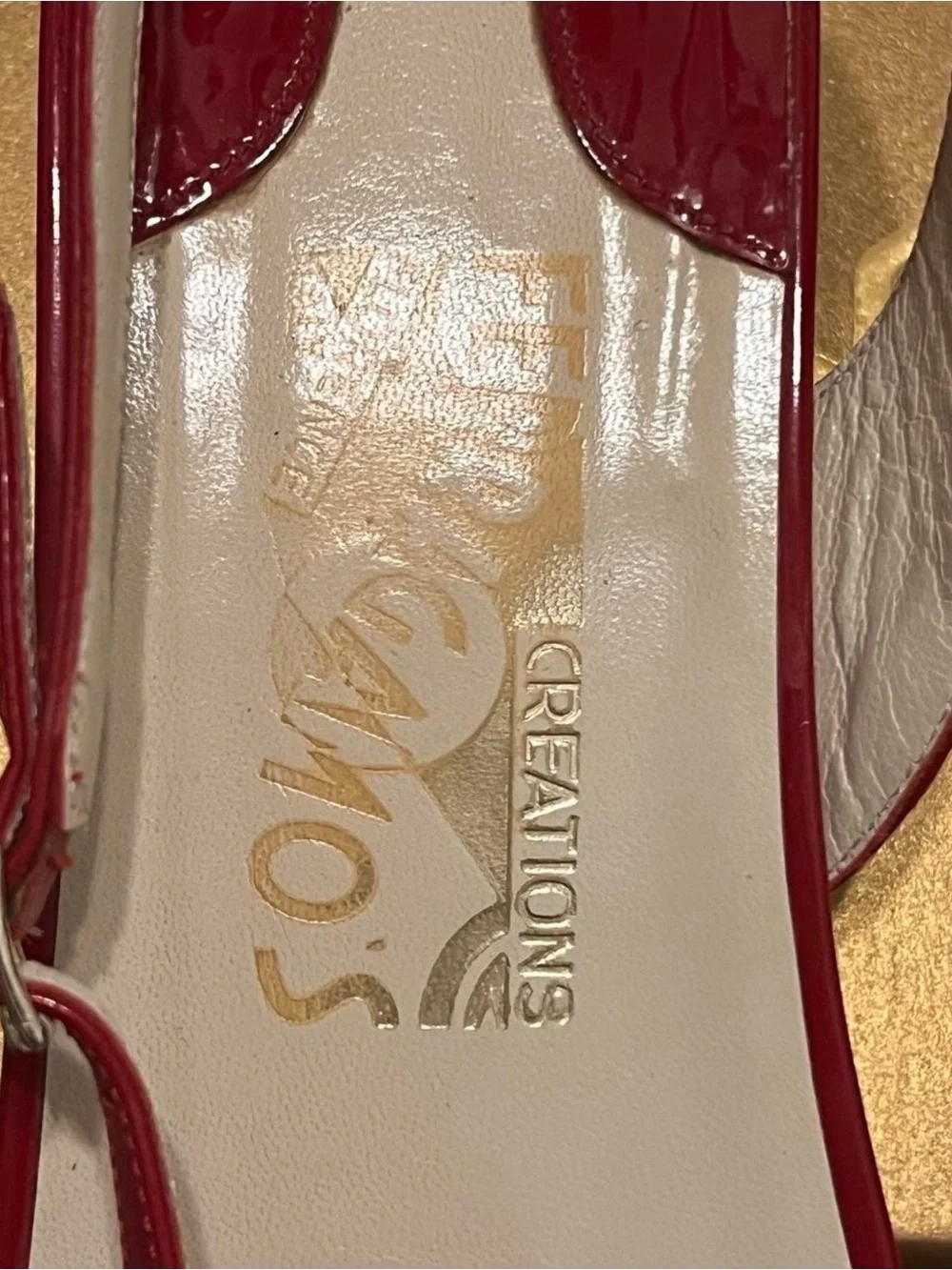 Vintage Salvatore Ferragamo Creations Red Sandals Approx 9.5 Limited Edition